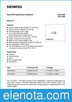 Infineon TAF2453 datasheet
