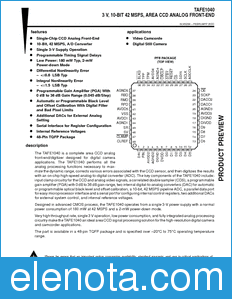 Texas Instruments TAFE1040 datasheet