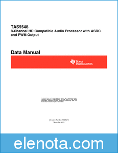 Texas Instruments TAS5548 datasheet