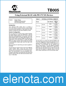 Microchip TB005 datasheet