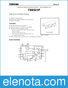 Toshiba TB6501P datasheet