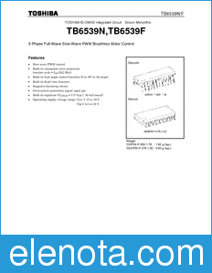 Toshiba TB6539N datasheet