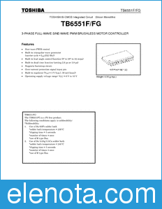 Toshiba TB6551F/FG datasheet