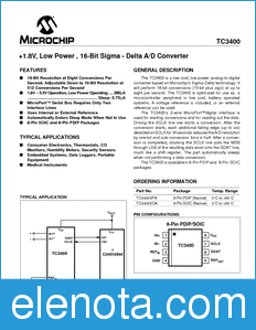 Microchip TC3400 datasheet