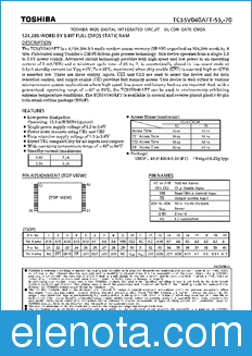 Toshiba TC55V040AFT-55 datasheet