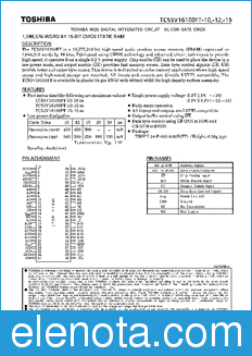 Toshiba TC55V16100FT-10 datasheet