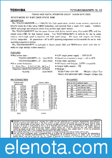 Toshiba TC55V8128BFTI-10 datasheet