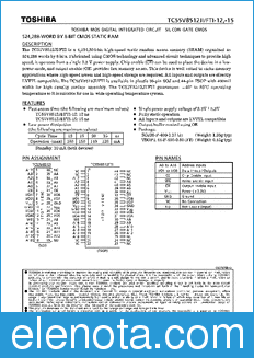 Toshiba TC55V8512FTI-12 datasheet