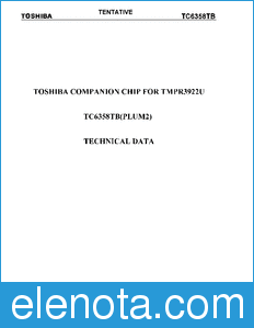 Toshiba TC6358TB datasheet