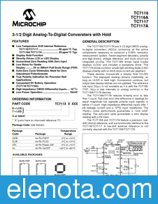 Microchip TC7116 datasheet