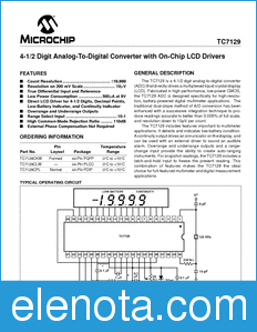 Microchip TC7129 datasheet