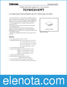 Toshiba TC74VCX157FT datasheet