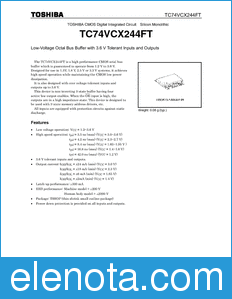 Toshiba TC74VCX244FT datasheet