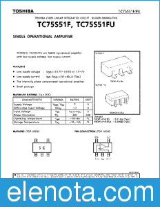 Toshiba TC75S51F datasheet