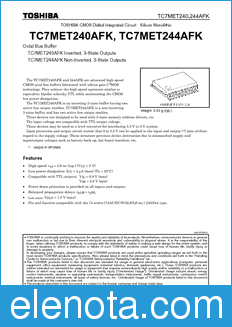 Toshiba TC7MET240AFK datasheet