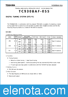 Toshiba TC9308AF-055 datasheet