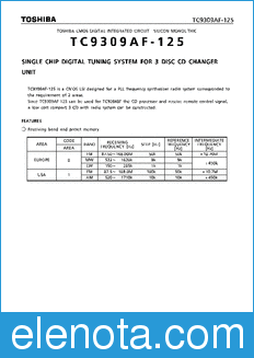 Toshiba TC9309AF-125 datasheet