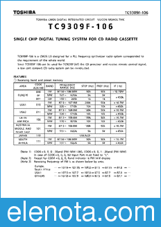 Toshiba TC9309F-106 datasheet