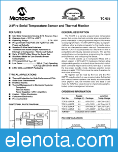 Microchip TCN75 datasheet