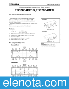 Toshiba TD62064BP1G datasheet