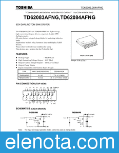 Toshiba TD62083AFNG datasheet
