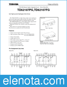 Toshiba TD62107PG datasheet