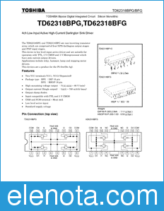 Toshiba TD62318BPG datasheet