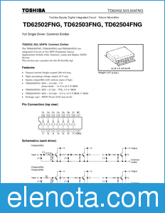 Toshiba TD62502FNG datasheet