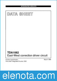 Philips TDA1082 datasheet