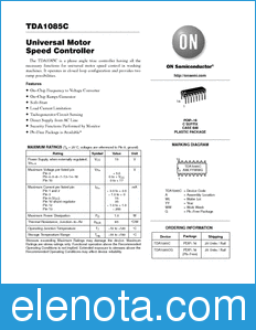 ON Semiconductor TDA1085C datasheet
