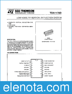 STMicroelectronics TDA1170D datasheet
