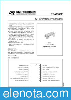 STMicroelectronics TDA1180P datasheet