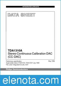 Philips TDA1310A datasheet