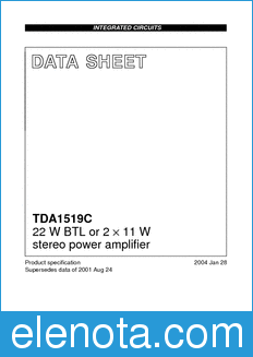 Philips TDA1519C datasheet