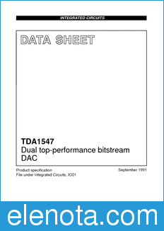 Philips TDA1547 datasheet
