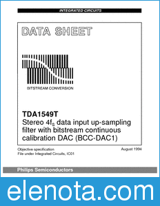 Philips TDA1549T datasheet