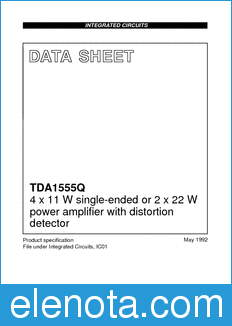 Philips TDA1555Q datasheet