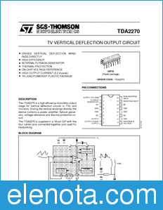 STMicroelectronics TDA2270 datasheet