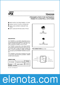 STMicroelectronics TDA2320N datasheet