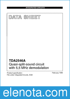 Philips TDA2546A datasheet