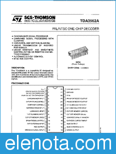 STMicroelectronics TDA3562A datasheet