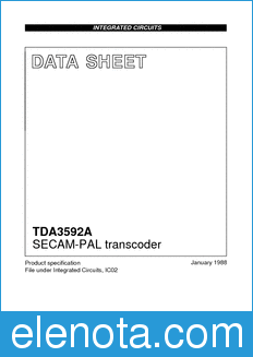 Philips TDA3592 datasheet