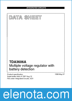 Philips TDA3606A datasheet
