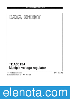 Philips TDA3615J datasheet