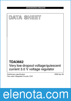 Philips TDA3662 datasheet