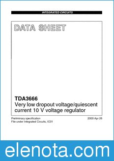 Philips TDA3666 datasheet