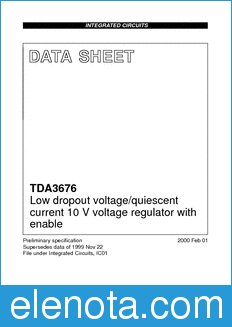 Philips TDA3676 datasheet