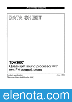 Philips TDA3857 datasheet