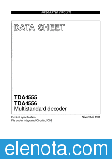 Philips TDA4555 datasheet