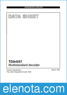 Philips TDA4557 datasheet